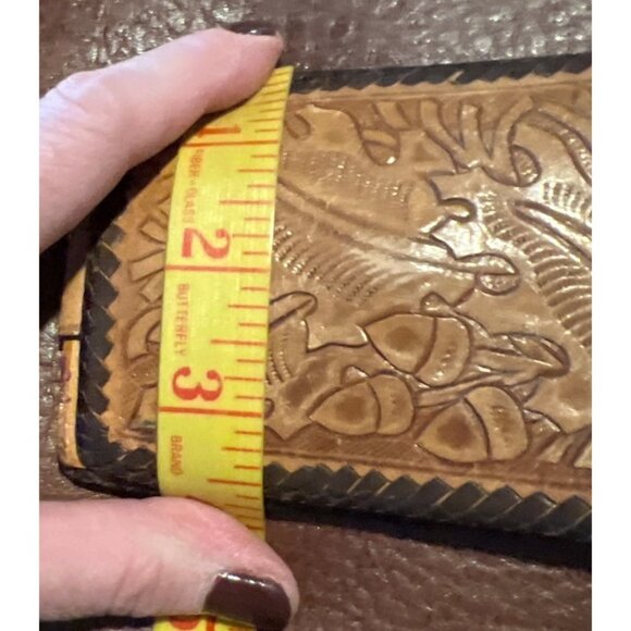 Vintage Western Leather Wallet With Horse Design & Coin Pocket - Picture 7 of 7